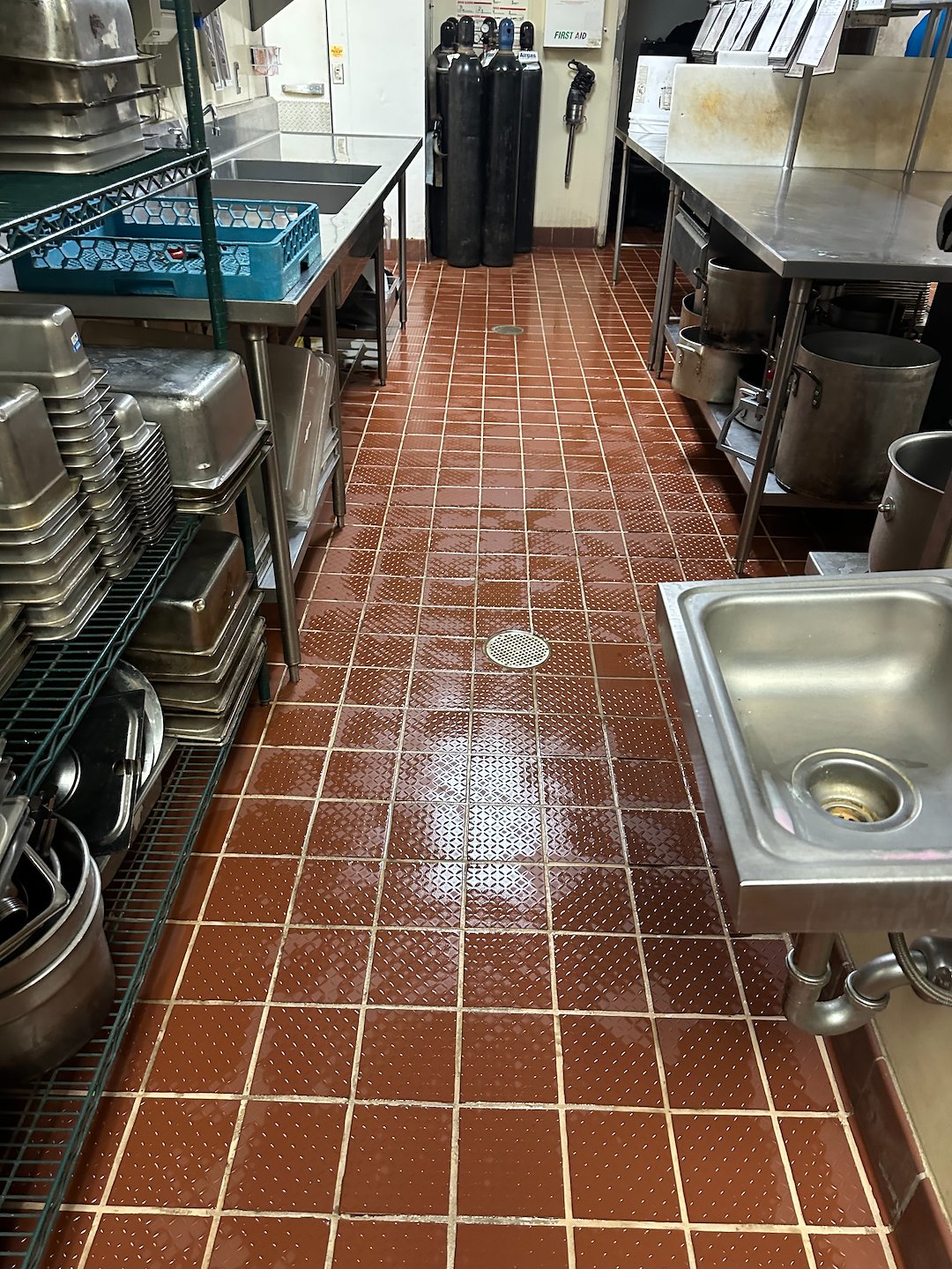 Commercial Restaurant Kitchen Tile & Grout Cleaning Pittsburgh PA